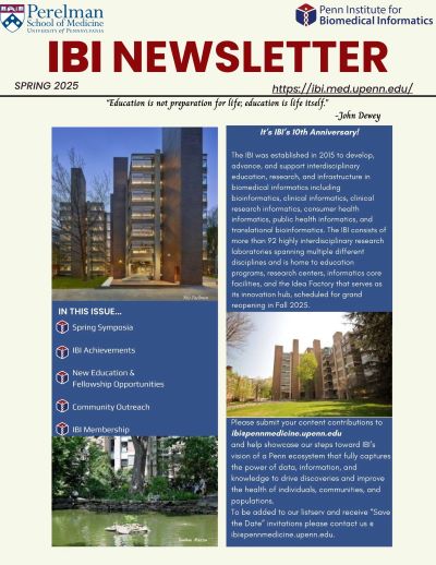 Spring 2025 IBI Newsletter